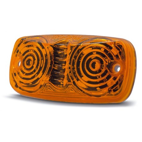 PLAFÓN LATERAL, ABS BLANCO, 13 LEDS, ÁMBAR