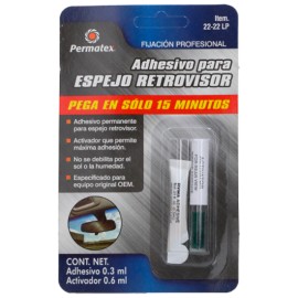 ADHITIVO PARA ESPEJO RETROVISOR PERMATEX 22-22LP