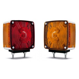 Direccional cuadrada, ABS cromado LD-600-LS-I2T .