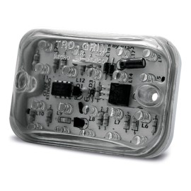 PLAFÓN LAT.CROM.20LEDS BLANCO C/FUN.CUARTO Y ESTROBO
